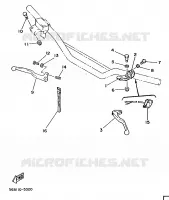 STUURSCHAKELAAR / HEVEL voor Yamaha YZ250 1986
