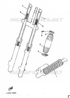 OPTIONELE ONDERDELEN 1   CHASSIS voor Yamaha YZ250 1986