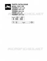 * CATALOG PREFACE * voor Yamaha YZ250 1990
