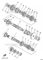 TRANSMISSIE voor Yamaha YZ250 1990
