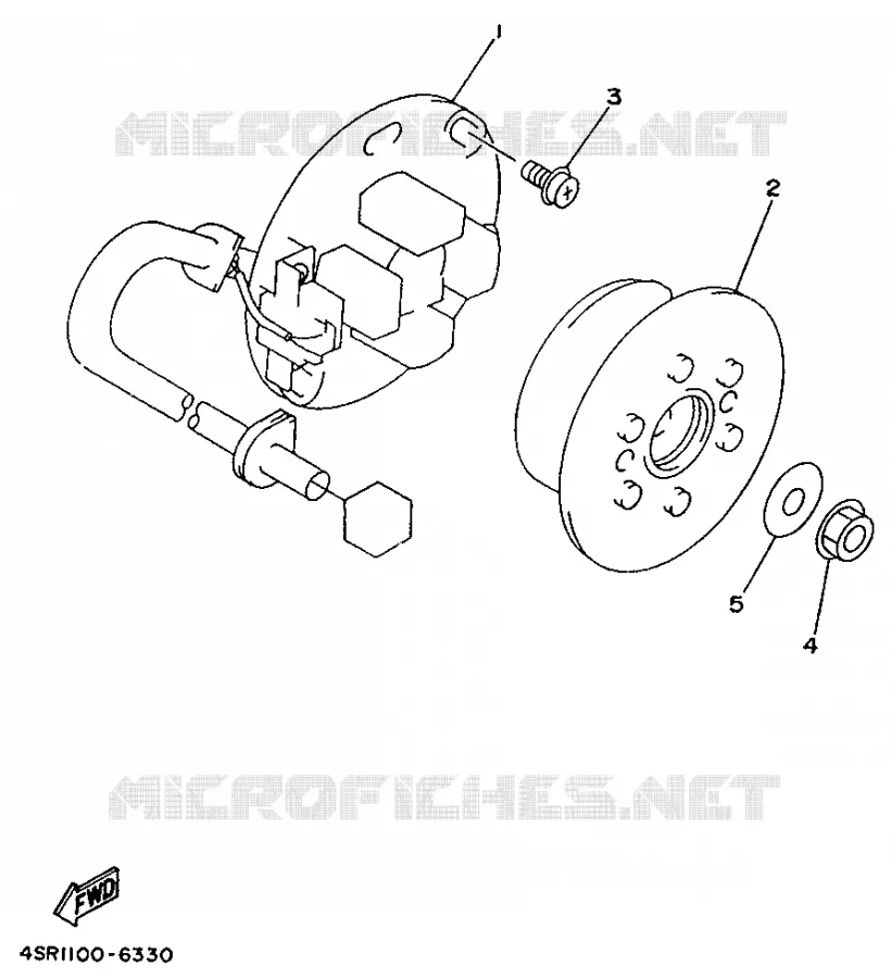 DYNAMO Yamaha MOTO 250 1997 YZ  YZ250