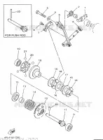 UITLAATKLEP voor Yamaha YZ250 1997