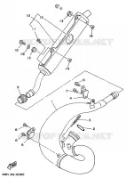 UITLAAT voor Yamaha YZ250 1997