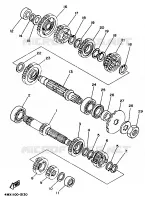TRANSMISSIE voor Yamaha YZ250 1997