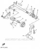 SCHAKEL STANG / PEDAAL voor Yamaha YZ250 1997