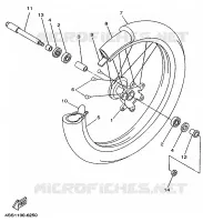 VOORWIEL voor Yamaha YZ250 1997