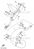 UITLAAT voor Yamaha YZ250 1997