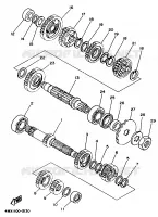 TRANSMISSIE voor Yamaha YZ250 1997