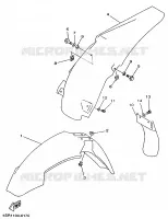 SPATBORD voor Yamaha YZ250 1997