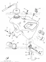 BENZINE TANK voor Yamaha YZ250 1997