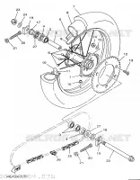 ACHTERWIEL voor Yamaha YZ250 1997