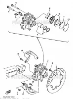 REMKLAUW ACHTER voor Yamaha YZ250 1997