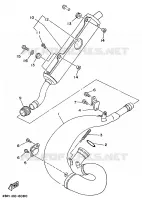 UITLAAT voor Yamaha YZ250 1997