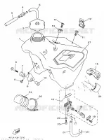 BENZINE TANK voor Yamaha YZ250 1997