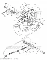 ACHTERWIEL voor Yamaha YZ250 1997