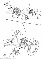 REMKLAUW ACHTER voor Yamaha YZ250 1997