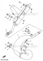 UITLAAT voor Yamaha YZ250 1997
