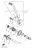 STARTMOTOR voor Yamaha YZ250 1997