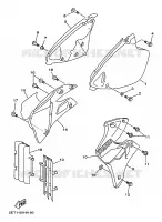 ZIJKUIPDEEL voor Yamaha YZ250 1999