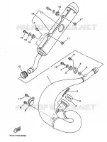 UITLAAT voor Yamaha YZ250 1999