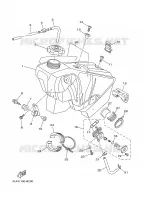 BENZINE TANK voor Yamaha YZ250 2003