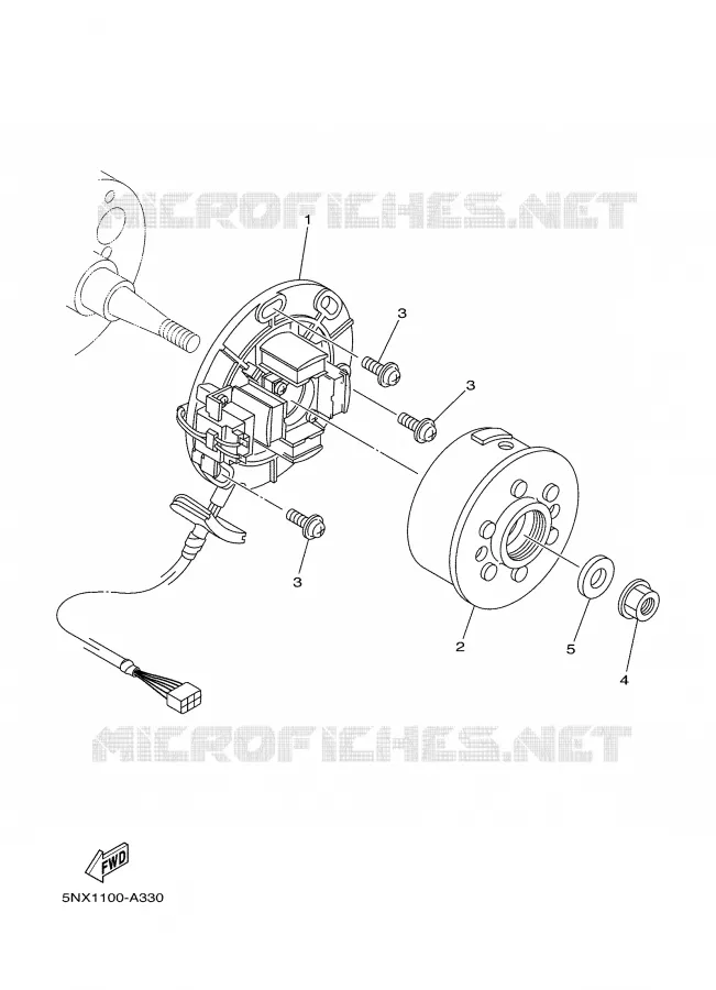DYNAMO Yamaha MOTO 250 2004 YZ  YZ250
