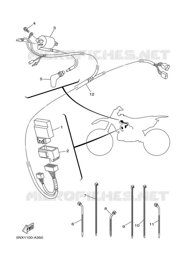 ELECTRISCH 1 Yamaha MOTO 250 2004 YZ  YZ250
