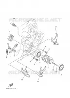 SCHAKELWALS / VORKEN voor Yamaha YZ250 2009