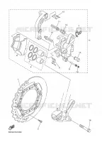 REMKLAUW VOOR voor Yamaha YZ250 2009