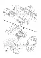 REMKLAUW ACHTER voor Yamaha YZ250 2009