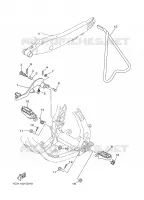 STANDAARD / VOETSTEUN voor Yamaha YZ250 2009
