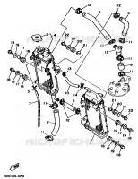 RADIATEUR / SLANG voor Yamaha YZ250B 1991