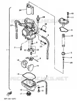 CARBURATEUR  voor Yamaha YZ250B 1991