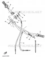 STUUR / KABEL voor Yamaha YZ250B 1991