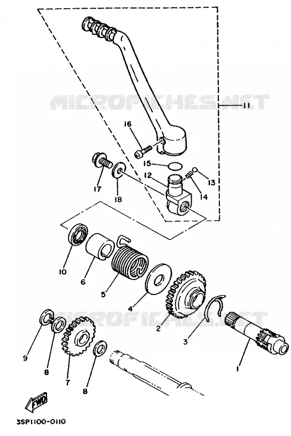 STARTMOTOR Yamaha MOTO 250 1992 YZ  YZ250D