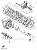 STARTMOTOR KOPPELINGS voor Yamaha YZ250E 1993