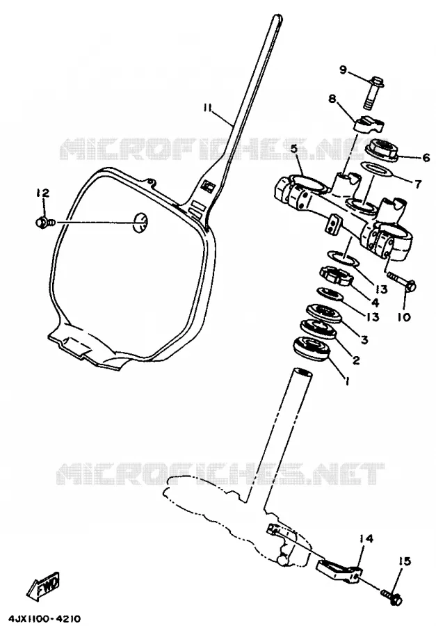 STUUR Yamaha MOTO 250 1994 YZF  YZ250F