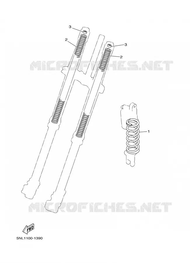 OPTIONELE ONDERDELEN - CHASSIS Yamaha MOTO 250 2001 YZF  YZ250F