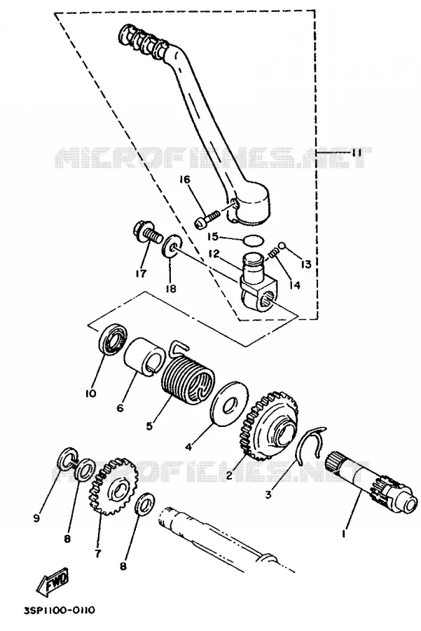 STARTMOTOR Yamaha MOTO 250 1994 YZ  YZ250LC