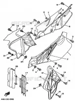 KUIPDEEL DEKSEL   OLIE RESERVOIR voor Yamaha YZ250LC 1995