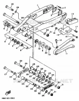 ACHTERBRUG voor Yamaha YZ250LC 1995