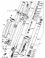 VOORVORK voor Yamaha YZ250LC 1995