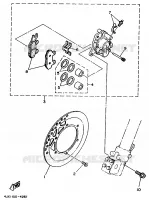 REMKLAUW VOOR voor Yamaha YZ250LC 1995