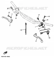 STUURSCHAKELAAR / HEVEL voor Yamaha YZ250LC 1995