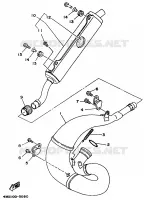 UITLAAT voor Yamaha YZ250LC 1995