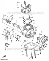 CILINDERKOP voor Yamaha YZ250LC 1996