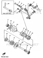 UITLAATKLEP voor Yamaha YZ250LC 1996