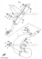 UITLAAT voor Yamaha YZ250LC 1996