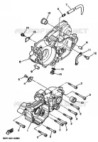 CARTERDELEN voor Yamaha YZ250LC 1996