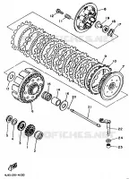 STARTMOTOR KOPPELINGS voor Yamaha YZ250LC 1996